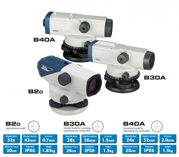 Máy thủy bình Sokkia B Series (B20, B30A, B40A)